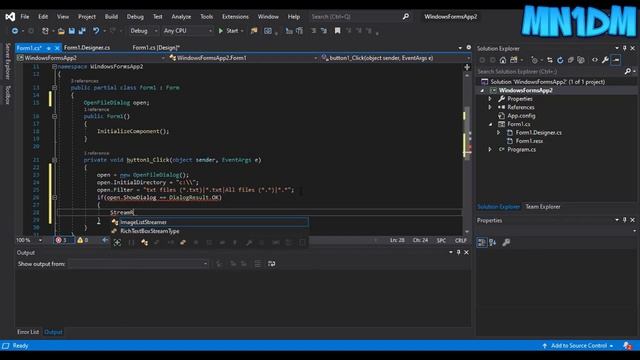 Code visual studio c# open file dialog (openfiledialog trong c# ) смотреть онлайн