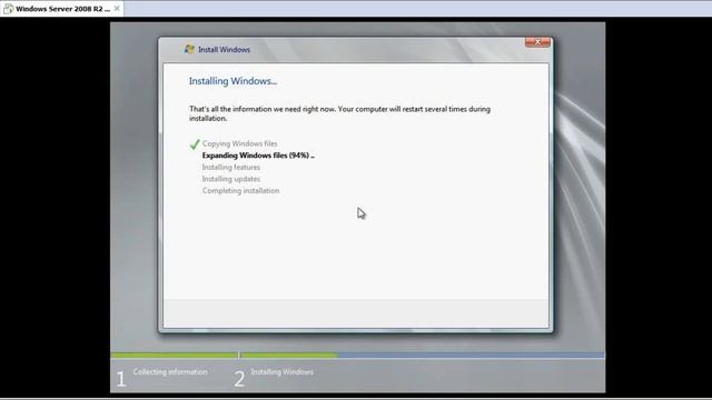 Window Server 2008/2012 R2 Installation In Vmware смотреть онлайн