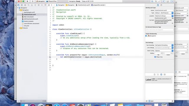 IOS Navigation Controller смотреть онлайн