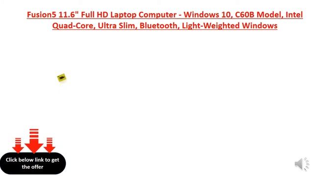 Fusion5 11.6" Full HD Laptop Computer - Windows 10, C60B Model смотреть онлайн