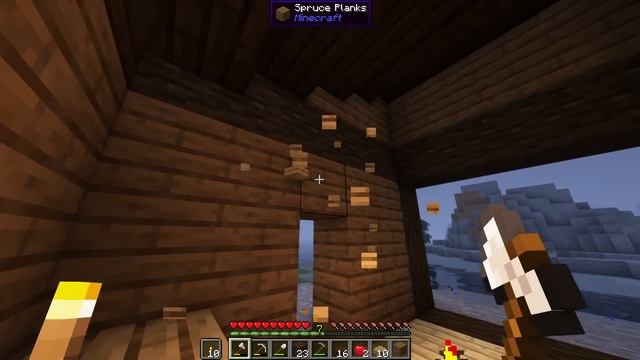Relaxing Minecraft Longplay | A Cozy Log Cabin on a Rainy Day (no commentary) смотреть онлайн