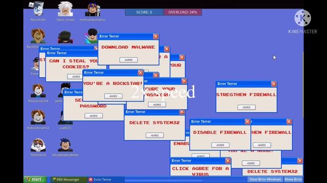 Error terror on Roblox windows error sim смотреть онлайн