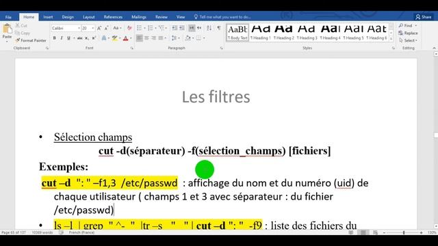 Unix, commande cut et ses options смотреть онлайн