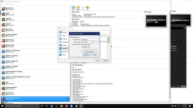 Initial Virtualbox and Kali Linux 2019.4 configuration смотреть онлайн