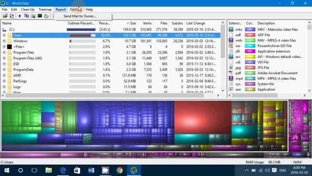 Windows 7 8.1 10 Great tool to see what uses disk space on your hard drive WINDIRSTAT смотреть онлайн