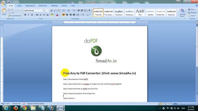 Any File to Pdf Free Converter, free word to pdf ~www.smadav.in~ смотреть онлайн