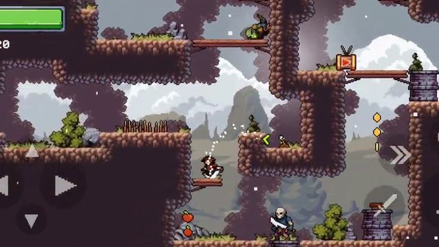 Apple Knight Dungeons - level 1-3 - play through walkthough смотреть онлайн