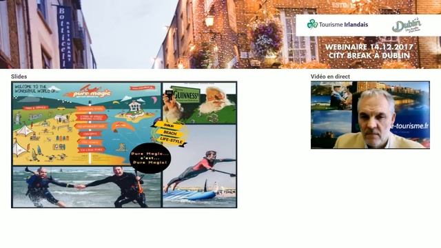 TourMaG.com - Replay Webinaire Tourisme Irlande, City-break à Dublin смотреть онлайн