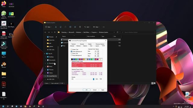 windows 11 tips and tricks CMD (command prompt) color and font changes tricks and hacks смотреть онлайн