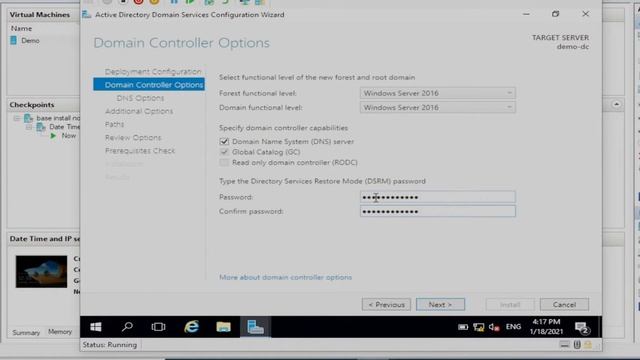 Adding the active directory domain services role to a windows server смотреть онлайн