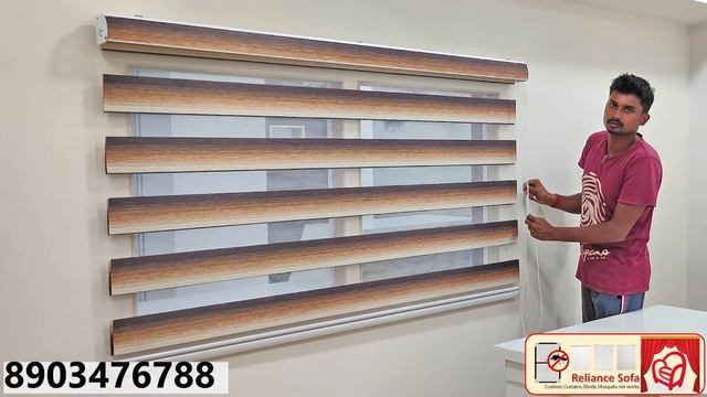 ZEBRA BLINDS installation - window | Reliance Sofa Cushion Curtains Blinds Mosquito Net works смотреть онлайн
