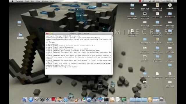 Minecraft (Bukkit) Server Tutorial MAC 1.0 смотреть онлайн