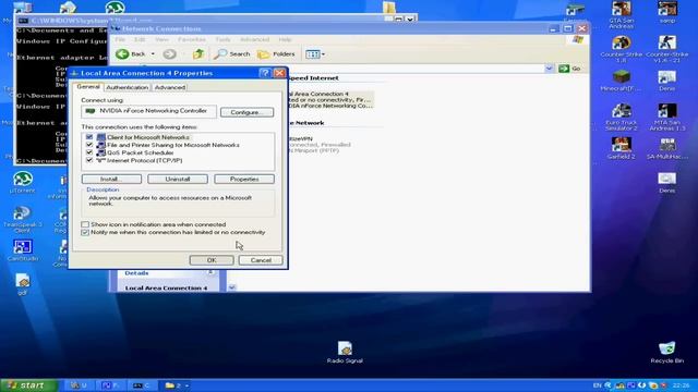 Kako promeniti IP adresu | Windows XP | смотреть онлайн