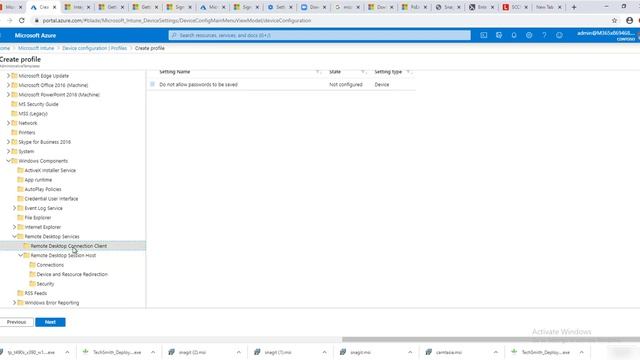 Create Remote Desktop Settings Policy in Intune смотреть онлайн