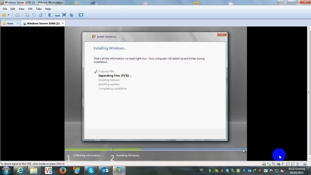 Install window server 2008 on VMWare смотреть онлайн
