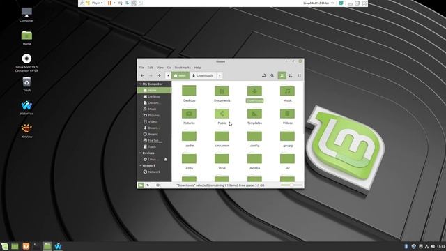 Linux Mint 19.3 looks like Windows смотреть онлайн