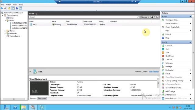 Windows Server 2012 Hyper-v Failover-Cluster situations смотреть онлайн