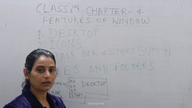 CLASS 6 CHAPTER 4 FEATURES OF WINDOW | DESKTOP | ICONS | TASKBAR | FILES AND FOLDERS смотреть онлайн