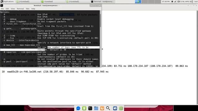 Kali Linux (info gathering) 6. Traceroute смотреть онлайн