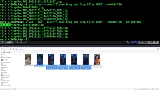 Drag and Drop Shell Script with YAD смотреть онлайн