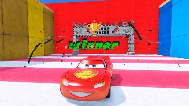 Lightning McQueen On The Road Vs Storm McQueen Vs Giovanni McQueen In GTA 5 Who Will Be The Winner? смотреть онлайн