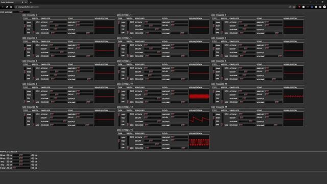Web Audio API based MIDI synthesizer смотреть онлайн