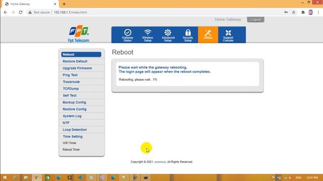 How To Config Router Model FPF 1900 660