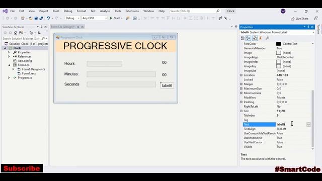 Progressive Clock | C# windows form | C# tutorial смотреть онлайн