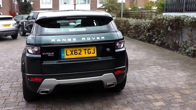 2012 Land Rover Range Rover Evoque Dynamic Lux 2.2l Aintree Green LX62TGJ at Beadles Sidcup смотреть онлайн