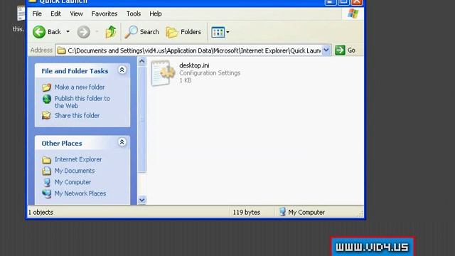 Windows XP - How to restore QUICKLAUNCH icon on taskbar if you lost it смотреть онлайн