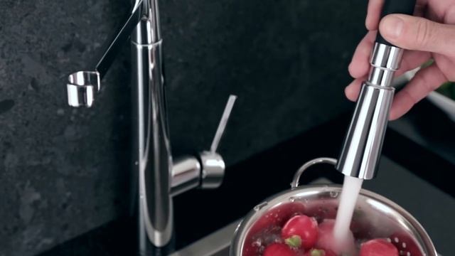 Grifo Mezclador Monomando de Cocina Negro Retro KT0029C Hudson Reed смотреть онлайн