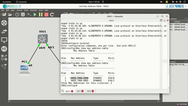 MTCNA 16. Lab Cek Mac Address Table pada Switch Cisco - MikroTik from Zero to Hero смотреть онлайн