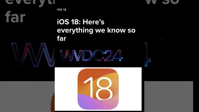 IOS 18 Date Confirmed New Details and WWDC2024 #wwdc #appledeveloper #apple2024 смотреть онлайн