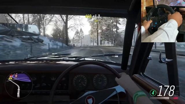 Driving My Old Jaguar -Speed upto 250-Snow Drifts- Logitech G29 смотреть онлайн