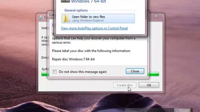Windows7 System Repair Disk смотреть онлайн