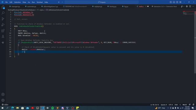 Showing you how I coded a program in 'C' for testing Windows 10 systems for any sign of malware. смотреть онлайн