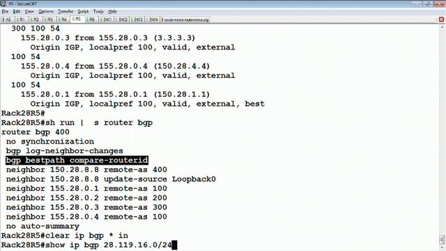101 - BGP MED, BGP MED Missing As Worst, BGP Deterministic MED смотреть онлайн