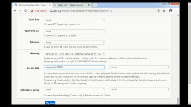 Tutorial - Traffic Shaper Com Failover No Pfsense