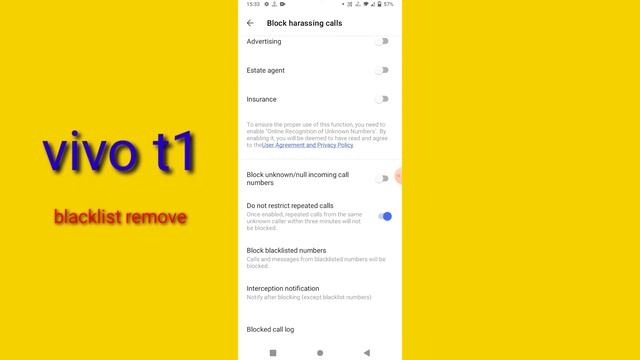 vivo T1 me blacklist se number ko kaise nikale/how to remove blacklist number vivo T1/blacklist смотреть онлайн