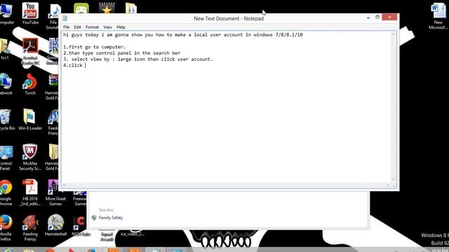 how to make local user account in windows 7/8/8.1/10 смотреть онлайн