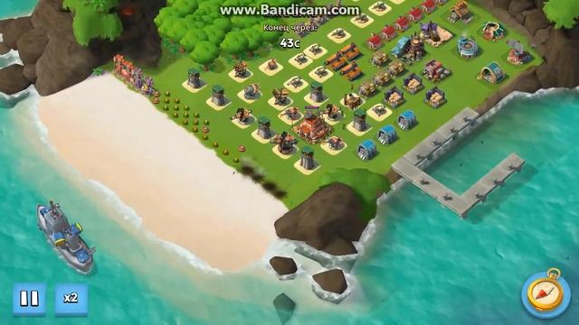 Boom Beach||Атаки торами||16уровень+Флот хаммермана смотреть онлайн