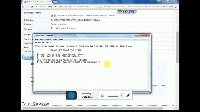 How To Download any Torrent movie In simple way смотреть онлайн