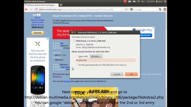 Ubuntu 11.10: How to setup DVD playback easily in Ubuntu смотреть онлайн