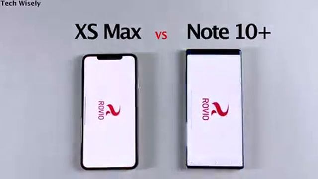 iPhone XS Max vs SAMSUNG Note 10+ Speed Test смотреть онлайн