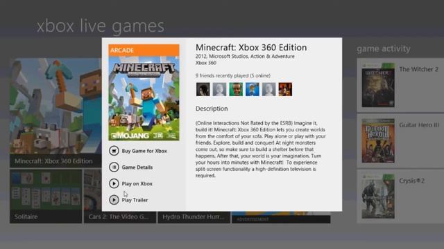 Xbox Live Dashboard for Windows 8 Preview смотреть онлайн