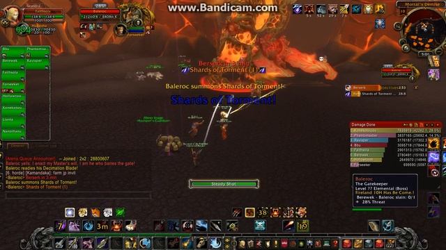 World of Warcraft AMPM IDGS Raid on Fireland ( Baleroc, The Gatekeeper ) смотреть онлайн