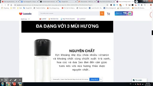 Nước xịt khoáng hoàn tất trang điểm MAC Prep + Prime Face Fix + 100ml смотреть онлайн