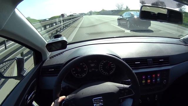 2020 Seat Ibiza 1.0 TSI (115PS) - 0-100 km/h - top speed on the German Autobahn | POV смотреть онлайн