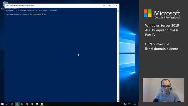 Windows Server 2019 AD DS, UPN Suffixes ile ikinci domain ekleme смотреть онлайн