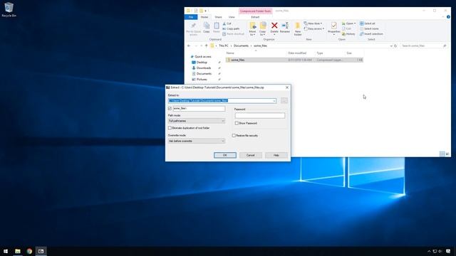 How To Extract a ZIP File wit 7-Zip in Windows 10 смотреть онлайн